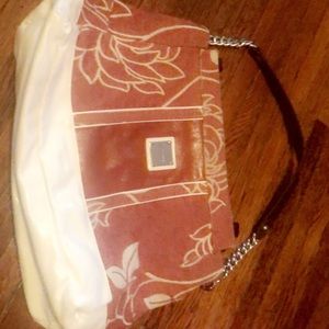 Miche prima shell-rust and cream flower pattern